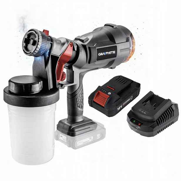Graphite Stříkací Pistole Hvlp Energy+ 18V 58GE103 Akumulátor 4AH Set