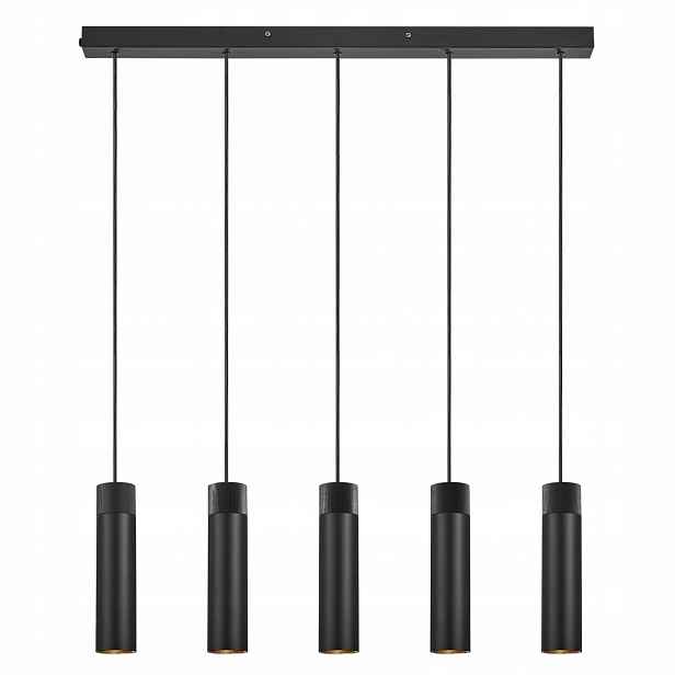 Lustr Závěsná lampa Černá Tilo Dřevo Kov Regulace Kuchyně Nordlux