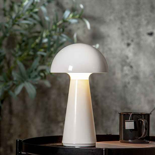 Stolní lampa výška 28 cm Star Trading Mushroom - bílá