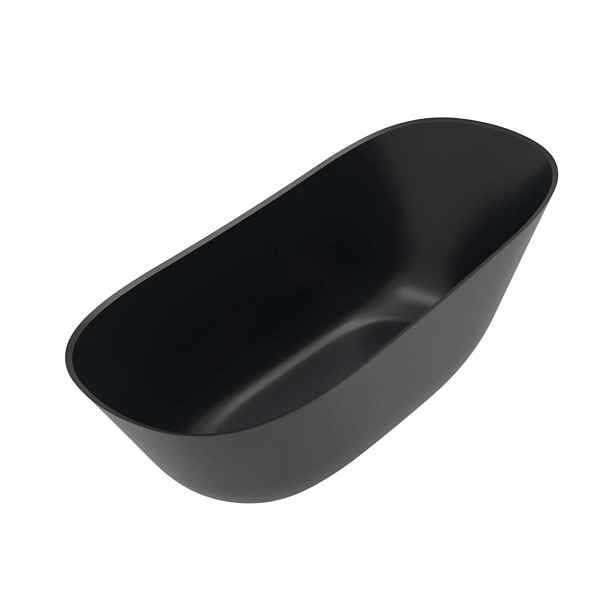 Villeroy & Boch Theano - Volně stojící vana 170x75 cm, Quaryl, Pure Black UBQ170ANH7F200V-R7