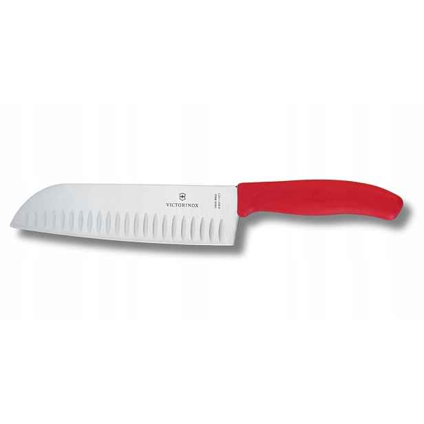 Victorinox nůž santoku 6.8521.17C1B červený (17 cm)