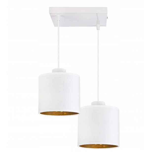 Závěsná Lampa Zwis stropní lustr Abażur zlatý