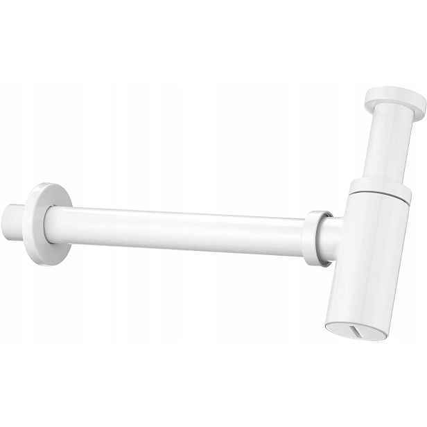 Dekorativní lahvový sifon Bianco, mosazný, kulatý, 1 1/4", 32 mm