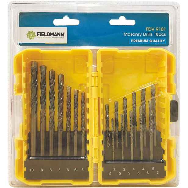Fieldmann - 18dílná sada vrtáků do zdiva 50003592