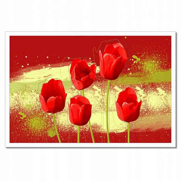 Plakáty v rámu 60x40 Červené máky
