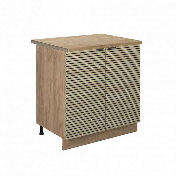 Vicco SPODNÍ SKŘÍŇKA KUCHYŇSKÉ LINKY Fame-Line Dubový panel 80 cm s policí, PD Dub