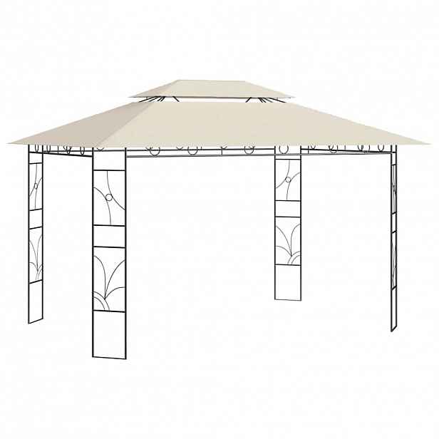 vidaXL Altán 4 x 3 x 2,7 m krémový 160 g/m²