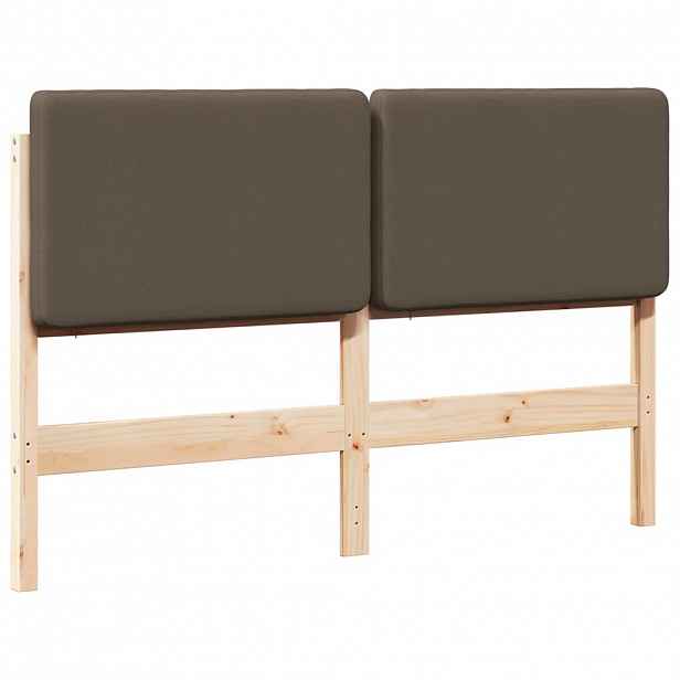vidaXL Čalouněné čelo postele s čelo Hnědá a taupe 150 cm