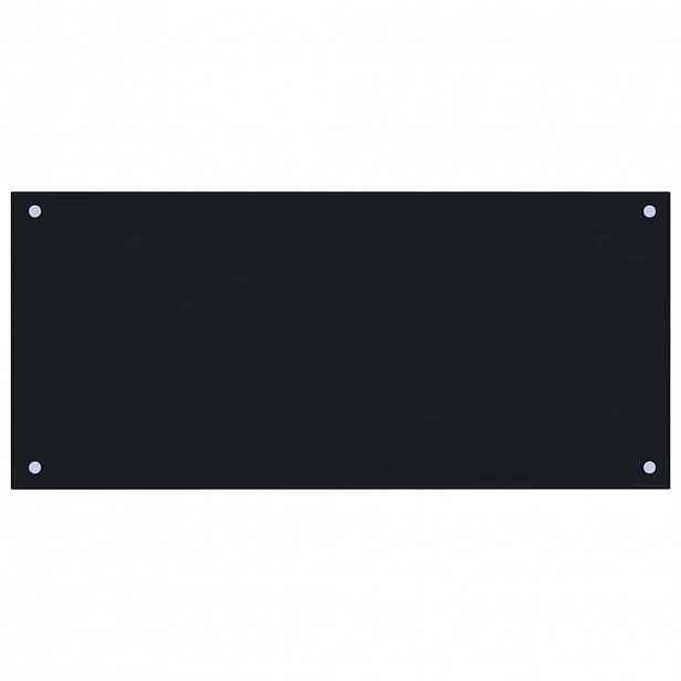 vidaXL Kuchyňský panel černý 90 x 40 cm tvrzené sklo