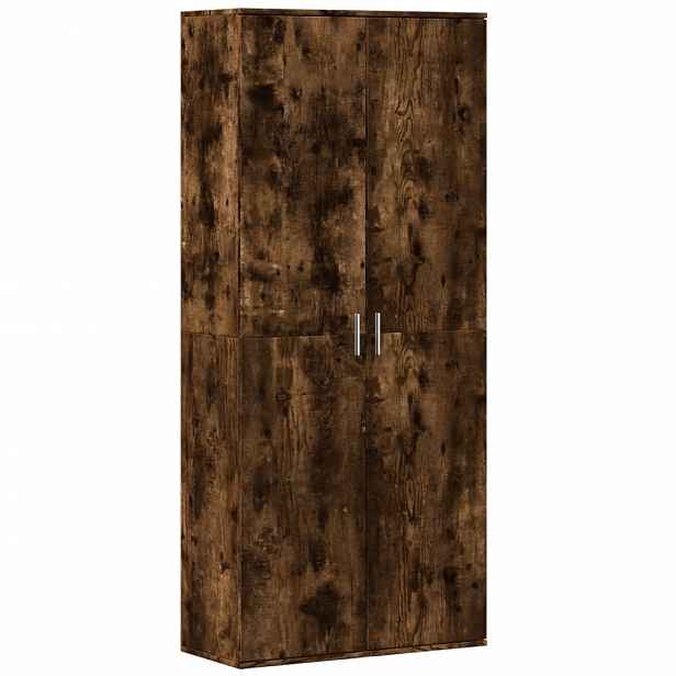 vidaXL Skříň highboard kouřový dub 80 x 35 x 180 cm kompozitní dřevo