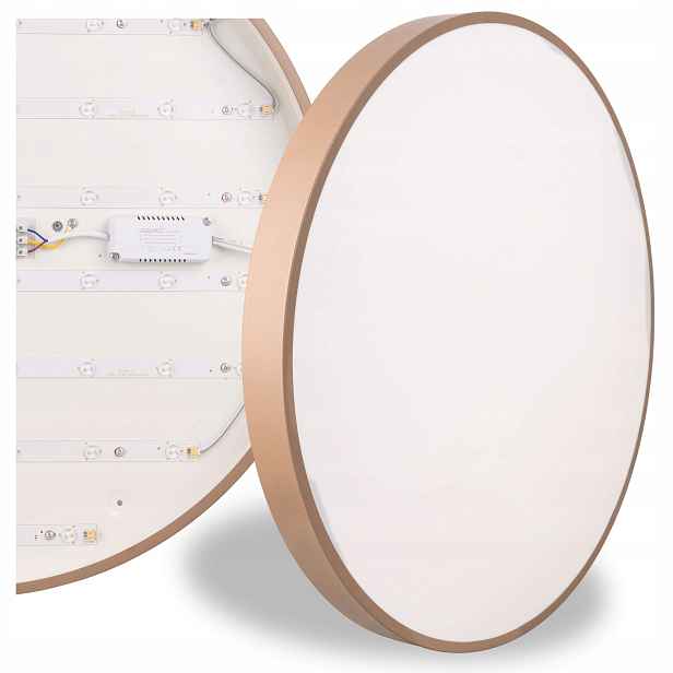 Výkonná stropní svítidlo Led Stropní Svítidlo Béžová 60 cm do pokoje Jasné kulatý světlo