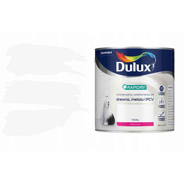 Barva barva Dulux Rapidry 2,5 l Sat bílá