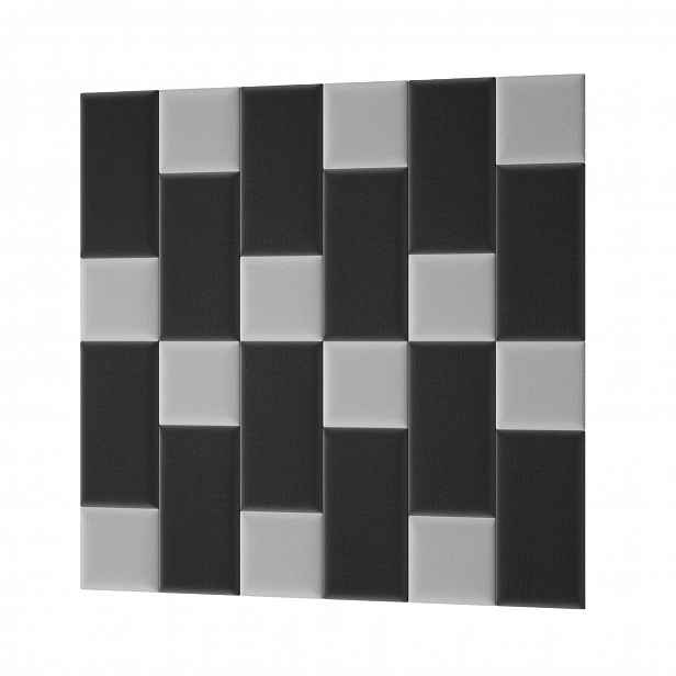 Set panelů na zeď 180x180 VALERIO - světle šedý / tmavě šedý