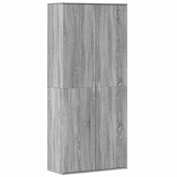 vidaXL Skříň highboard šedá sonoma 80 x 35 x 180 cm kompozitní dřevo