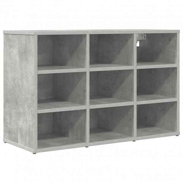 vidaXL Skříň na obuv 77,5 x 30 x 51 cm Kompozitní dřevo Betonově šedá