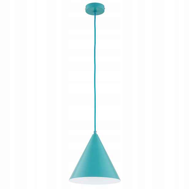 Alfa Ganna závěsná lampa kužel modrá 1xE27 max 15W