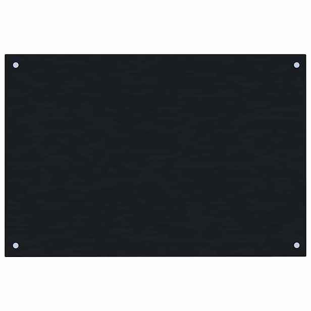 vidaXL Kuchyňský panel černý 90 x 60 cm tvrzené sklo