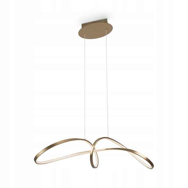 Závěsná lampa lustr ohýbaný Led zlatý moderní neutrální světlo Maytoni