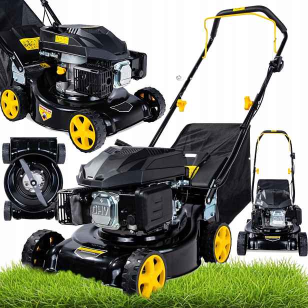 Benzínová Sekačka Na Trávy Výkonná Vyžínačka 2,7kW Koš 40L