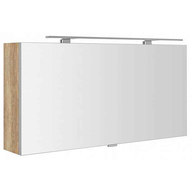Sapho Cloe - Zrcadlová skříňka s LED osvětlením 100x50x18 cm, dub alabama CE100-0022