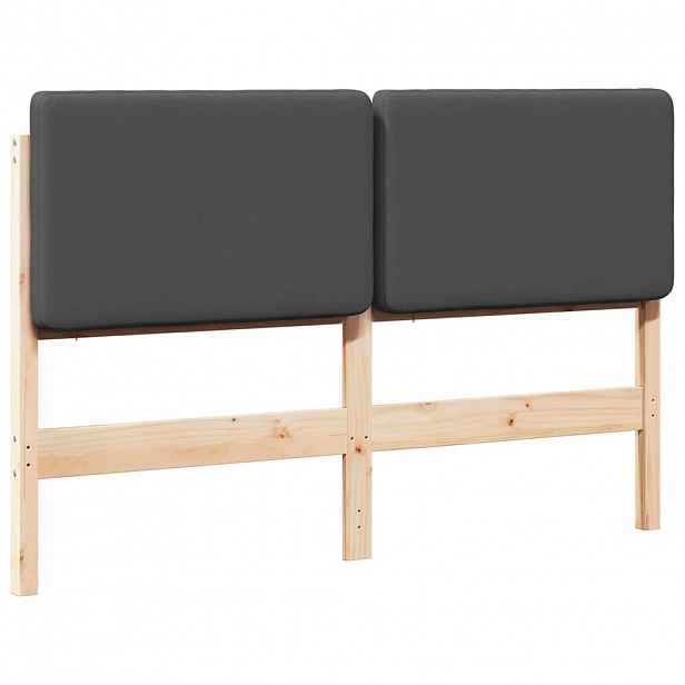 vidaXL Čalouněné čelo postele s čelo Hnědá a tmavě šedá 140 cm