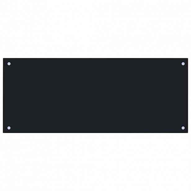 vidaXL Kuchyňský panel černý 100 x 40 cm tvrzené sklo