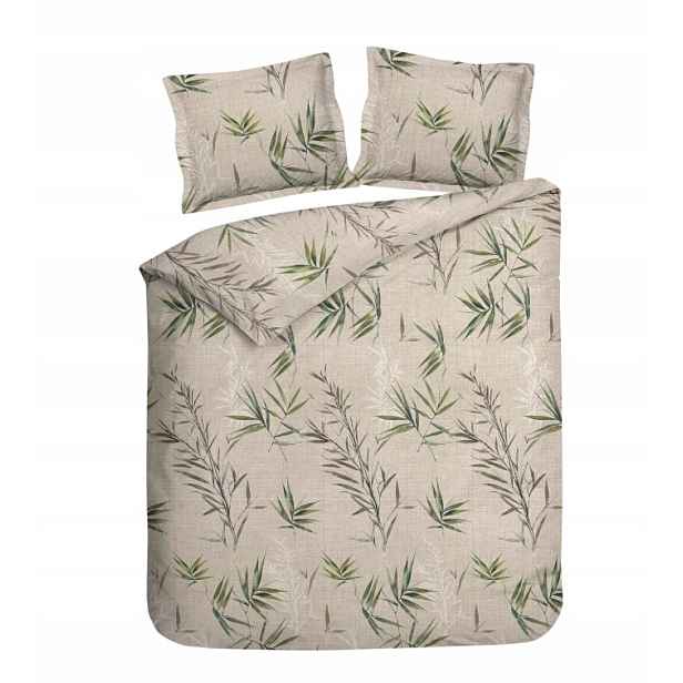 Heckett & Lane Sami Dekbedovertrek 240 x 200TC/220 cm Natural Green