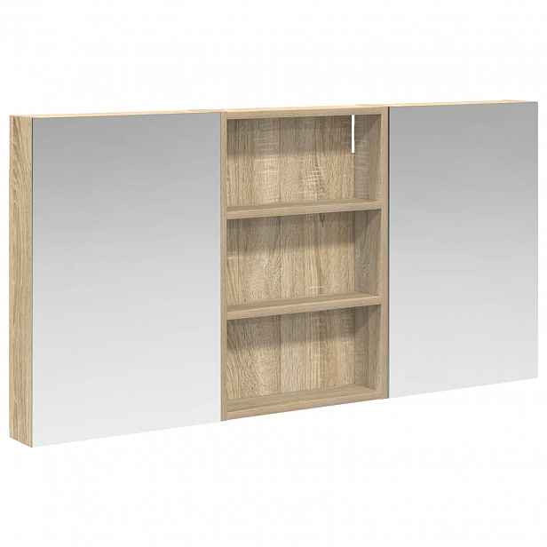 vidaXL Sada koupelnových skříněk 3 ks 120 x 10,5 x 60,5 cm