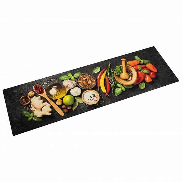 vidaXL Kuchyňský koberec omyvatelný Koření 45 x 150 cm samet