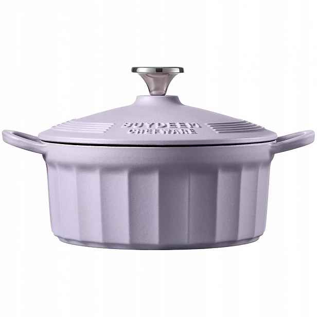 Buydeem Smaltovaná litinová nádoba 2,9 l, CP521, Petal Purple
