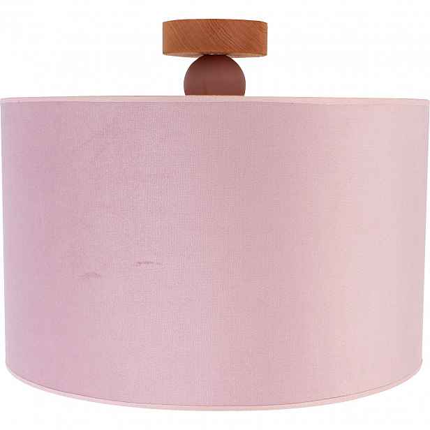 Lampa stropní svítidlo stropní stínidlo fi30 koule pudrová růžová