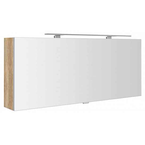 Sapho Cloe - Zrcadlová skříňka s LED osvětlením 120x50x18 cm, dub alabama CE120-0022
