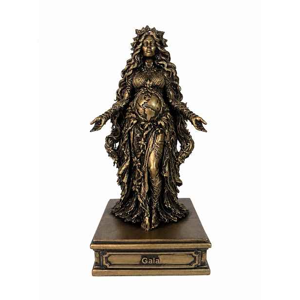 Soška Gaia 24 cm bronzová řecká bohyně ezoterika spiritualita mytologie