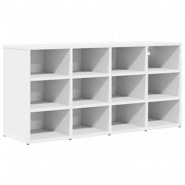vidaXL Skříň na obuv 103 x 30 x 51 cm Kompozitní dřevo Bílá