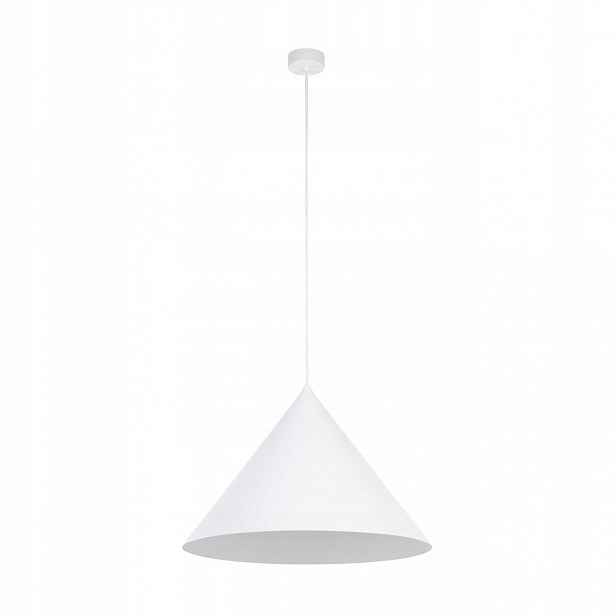 Závěsná lampa Cono XL bílá 1xE27 Stropní Rustikální Interiérová Do Obývacího Pokoje