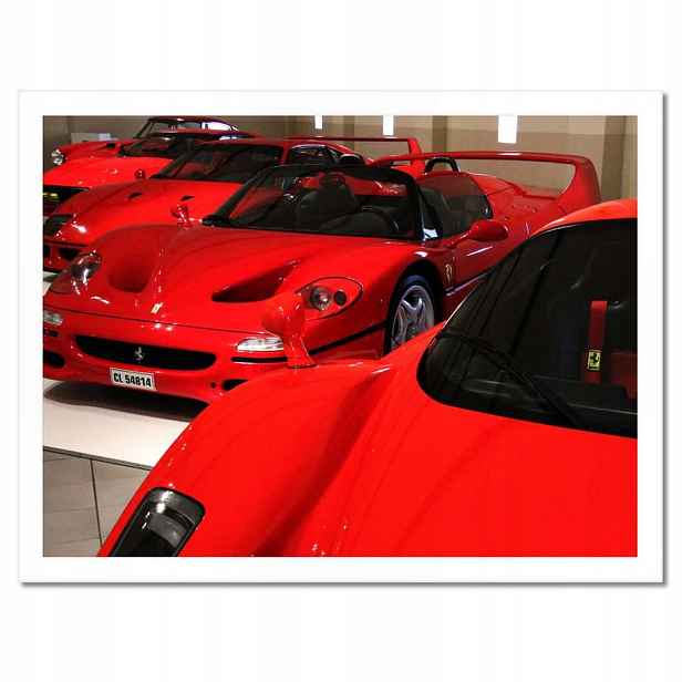 Plakáty v rámu 40x30 Červené Ferrari