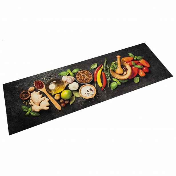 vidaXL Kuchyňský koberec omyvatelný Koření 60 x 180 cm samet