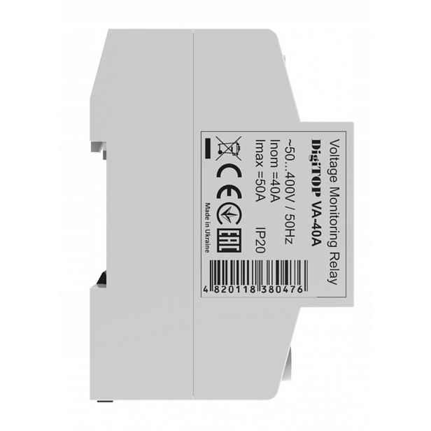 Napěťový relé IP20 VP-40A DigiTOP