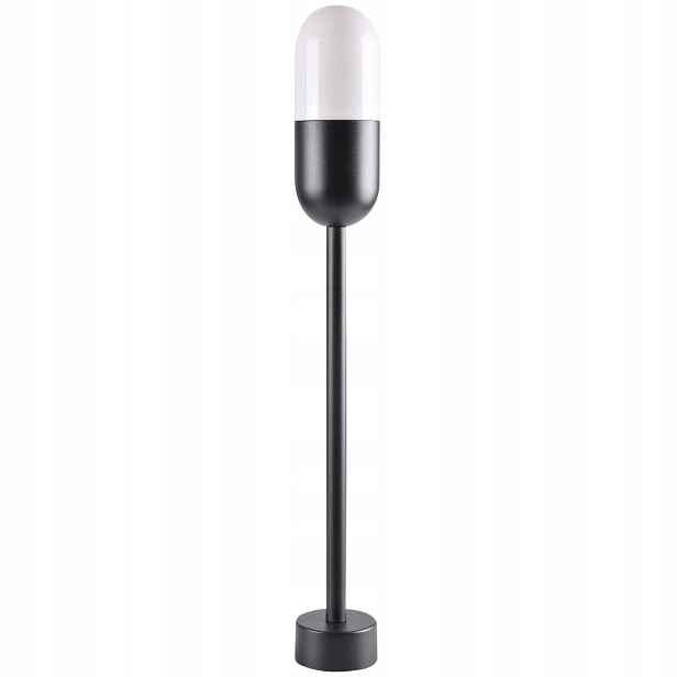 Venkovní stojací zahradní lampa moderní černá bílá 60 cm Polux