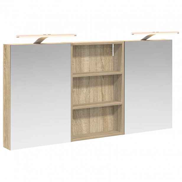 vidaXL Sada koupelnových skříněk 3 ks 120 x 10,5 x 60,5 cm