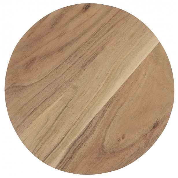 IB Laursen Kulaté dřevěné prkénko ACACIA WOOD na nožičkách 30 cm