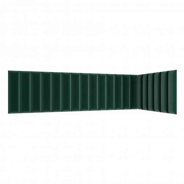 Set čalouněných panelů 210x90x60 VALERIO - zelený