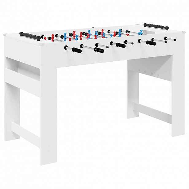 vidaXL Stolní fotbálek Bílý 125 x 60,5 x 80 cm Kompozitní dřevo