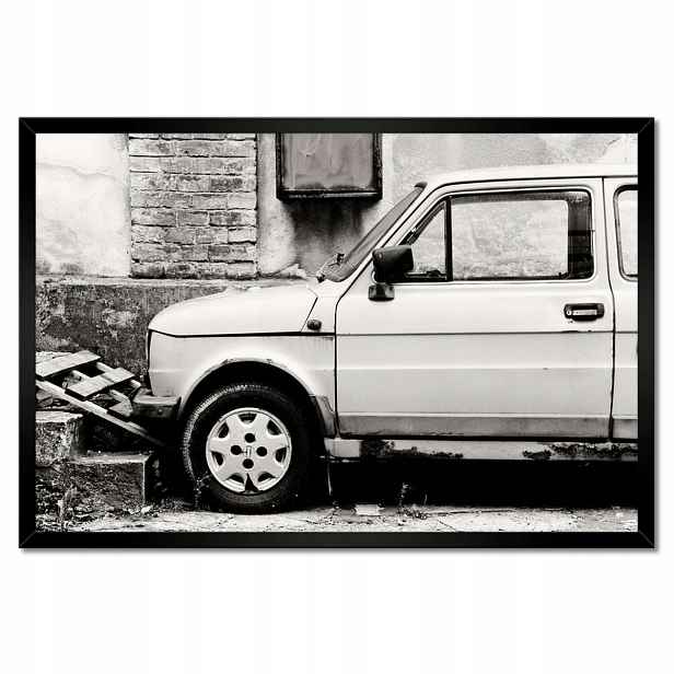 Plakáty v rámu 60x40 Fiat 126p pro renovaci