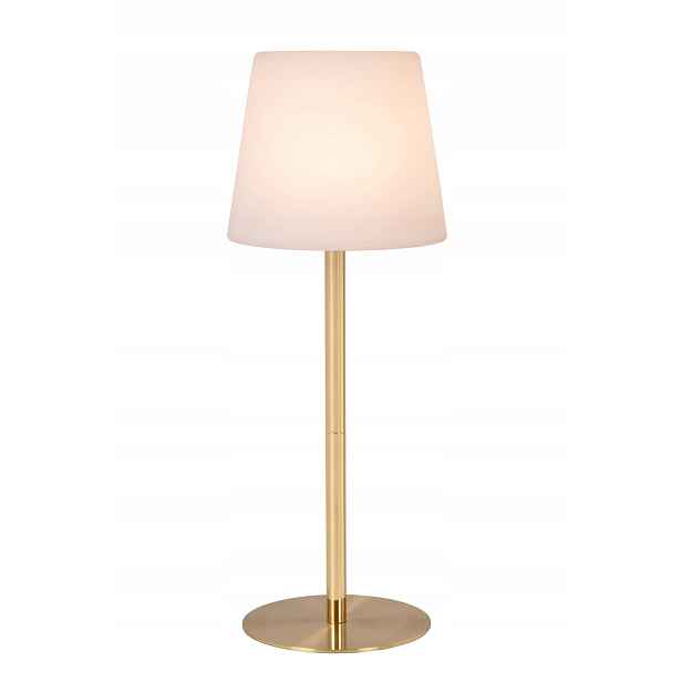 Lucide Tyon Led terasová lampa 2W Usb IP65 zlatá, stmívatelná dotykově