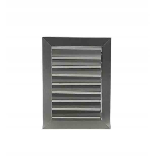 Ventilační mřížka uzavíratelná síťkou proti hmyzu 14x20 cm nerez