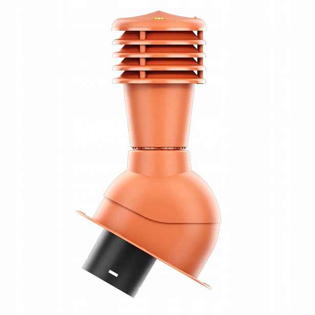 Větrací komín Smartline profil E fi 125 mm, nezateplený, cihlový