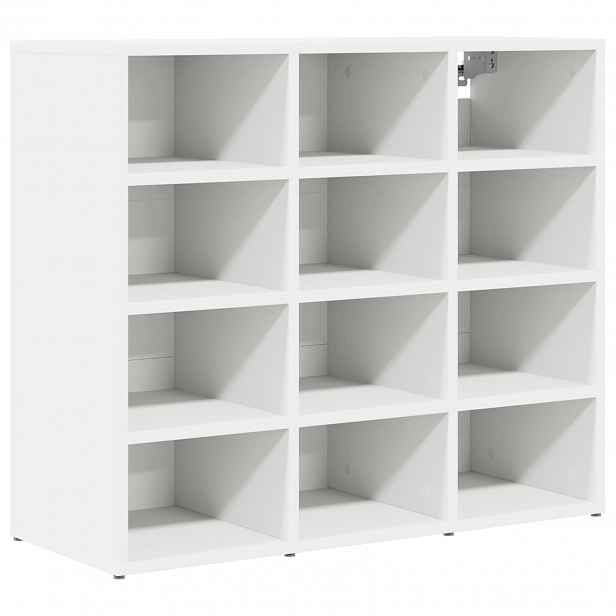 vidaXL Skříň na obuv 77,5 x 30 x 67 cm Kompozitní dřevo Bílá