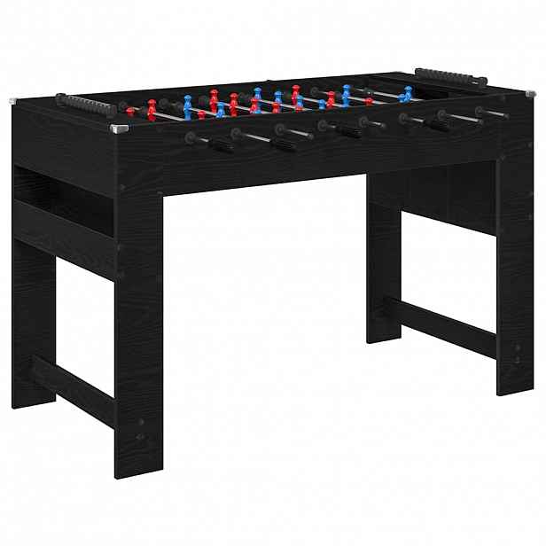 vidaXL Stolní fotbálek Černý Dub 125 x 60,5 x 80 cm Kompozitní dřevo