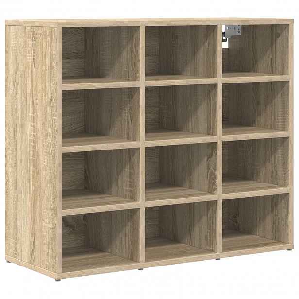 vidaXL Skříň na obuv 77,5 x 30 x 67 cm Kompozitní dřevo Dub sonoma